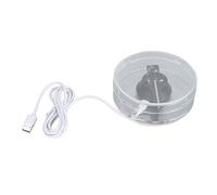 Holográfico 3D, Cuentas de Luz LED, Ventilador de Holograma 3D, Ojo Desnudo, WiFi para Tienda