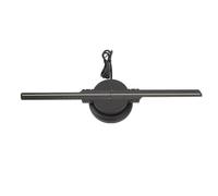 Holográfico 3D de Alta Resolución con Ventilador de Holograma 3D con Control Remoto para Fiestas en Tiendas (Enchufe de la UE 100-240V)