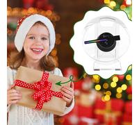 Holográfico 3D PD13 Pantalla LED HD para Ojo Desnudo con Control Remoto Y Base De Acrílico Ideal para Tiendas Bares Hoteles Y Eventos Decorativos como Navidad O Cumpleaños