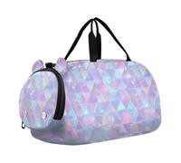 Hologram - Bolsa de lona triangular india con compartimento para zapatos, bolsa ligera para viajes, deportes, lona, bolsas de viaje de fin de semana