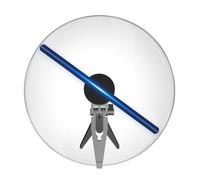 Holograma 3D, Letrero LED con Control Remoto WiFi y Ventilador holográfico 3D, Luces de neón LED, Pantalla giratoria publicitaria