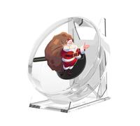 Holograma 3D, Mini Ventilador holográfico 3D: proyector LED de Escritorio con Soporte y Control Remoto for anuncios de vídeo e imágenes