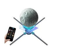 Holograma 3D, Proyector de Ventilador holográfico 3D de 52 cm y 4 aspas con Control por aplicación móvil, Pantalla LED publicitaria holográfica 3D HD