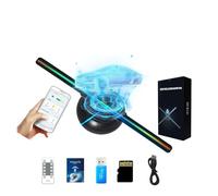 Holograma 3D, Proyector holográfico 3D de 42 cm con 160 Cuentas LED 0603 y Pantalla HD sin parpadeos.