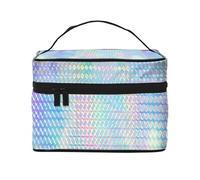Holograma Colorido del Color del Arco Iris holográfico, Bolsa de Maquillaje Bolsa de cosméticos Bolsa de artículos de tocador de Viaje portátil Estuche para lápices Bolsa de artículos de tocador