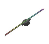 Holograma de Halloween, Máquina Publicitaria De Proyección Flotante Holográfica 3D con Ventilador LED Ultrafino para Tienda, Navidad