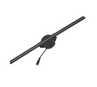 Holograma de Halloween, Máquina publicitaria de proyección holográfica 3D con Ventilador Giratorio, Pantalla LED sin Pantalla, imágenes aéreas flotantes tridimensales para Tienda, Navidad