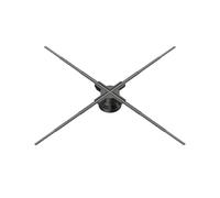 Holograma de Halloween, Proyector Holográfico 3D con Ventilador Y Reproductor LED De 60 Cm Controlado por Aplicación For Exhibición Publicidad En Tiendas Videos E Imánes para Tienda, Navidad