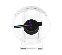 Holograma de Halloween, Reproductor De Vídeo Publicitario con Proyección Holográfica 3D, Ventilador, Fotográfico LED HD Cuentas Alto Brillo para Tienda, Navidad