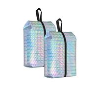 Holograma holográfico de Colores arcoíris， Bolsas de Viaje para Zapatos (Paquete de 2), Bolsas Impermeables para Guardar Zapatos, Organizador de Zapatos para Viajes y hogar.