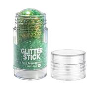 Holographic Body Glitter Stick, 35g Glow Shimmer Makeup Long Tail Stick Formula, High Face Hair Body Glitter for Women Men Festival Concert Party Carnival Night Club Birthday