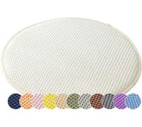 Holomaalahi Cojín Redondo de 35 cm de diámetro, Antideslizante, para Taburete de Bar, para Interior y Exterior, jardín, Comedor, bistró, Patio, Oficina, cafetería, Lavable a máquina.