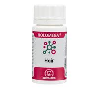Holomega Hair Equisalud 50 Cápsulas | Biotina, Zinc, Selenio y MSM | Complemento para el Cabello | Con OVOMET®, Silicio y Vitaminas del Complejo B