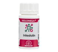 Holomega Intestolín - Soporte para el Confort Digestivo y el Bienestar de la Microbiota Intestinal - L-Glutamina, Prebióticos y Biotina - 50 Cápsulas