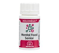 Holomega Mental Food Senior - 50 Cápsulas | Citicolina, Ginseng Americano, Ashwagandha y Zinc | Complemento Alimenticio para Energía Mental y Bienestar Cognitivo | Equisalud