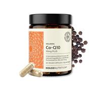 Holos Nutrition Coenzima Q10 CoQ10 - 60 Cápsulas Veganas | Energía, Corazón y Vitalidad | Con Piperina, TCM y Botánicos | Sin Aditivos | Ubiquinona