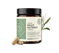 Holos Nutrition Multi Nutrient - Multivitaminas Completas con Plantas, Vitaminas B y Minerales - Más Energía, Menos Cansancio - Sin Rellenos, Vegano, 60 Cápsulas