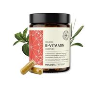 Holos Nutrition Vitamina B Complex con Ashwagandha y Melisa, 60 Cápsulas