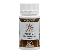 Holovit Vegan D3 Liposomada 3000 UI - 50 Cápsulas | Alta Absorción Liposomal | Sistema Inmunitario, Huesos y Músculos | Vitamina D3 de Origen Vegetal (Liquen) | Equisalud