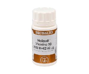 Holovit Vitamina D3 2000UI + K2 50 cápsulas Equisalud - suplemento de vitamina D y K