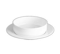'Holst Porcelana GVE 080 fa4 caracola Cuenco para Servir (Hanse 0,80 l de Platos VLT, Color Blanco, 24 x 24 x 6.2 cm