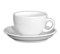 'Holst Porcelana PA 157 o fa4 Taza de café con Leche Palermo en platillo UTP, 0,35 l, Color Blanco, 17 x 17 x 8 cm