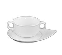 Holst Porcelana Taza de Sopa TH 025 FA2/sopas CF Superior 0,25 l a Inferior, Color Blanco, 18 x 14 x 6.4 cm