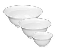 'Holst Porcelana VLS 270 FA1 Cuenco Set Vital Niveles de 3 Piezas, plástico, Blanco, 27 x 27 x 10.5 cm