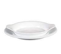 Holst Porcelana WA 210621 FA2 Gratin Cuenco y Huevos Sartén Redonda 21 cm de Platos VLT, Color Blanco, 27 x 27 x 5 cm