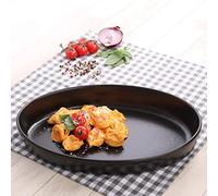 Holst Porzellan BS 15536 Fuente para horno oval 36 x 24 cm -designo hierro, Porcelana, negro, 36 x 24 x 5 cm