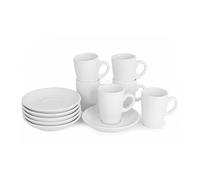 Holst Porzellan/Germany PA 154 FA3 Juego de 6 Tazas de Espresso 8 on platillo, blanco, 12 x 12 x 7.5 cm