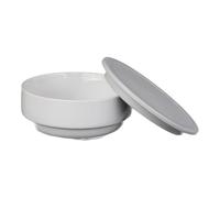 Holst Porzellan GVR 012 - Juego de cuencos (2 unidades, 0,37 L, 2 unidades), color gris y blanco