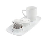 Holst Porzellan Juegos de vajilla, Porcelana, Blanco, Teebecher-Melange Conform 0,28 l