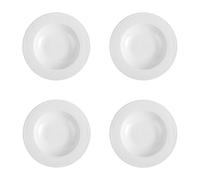 Holst Porzellan MD 023 - Juego de 4 platos hondos (porcelana, 23,5 cm), color blanco