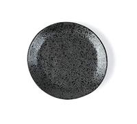 Holst Porzellan RT 321 - Plato llano de porcelana (21 cm, carbono, 20,5 x 20,5 x 2,5 cm, 1 unidad), color negro
