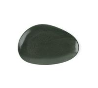 Holst Porzellan RT 434 - Fuente ovalada de porcelana (27 cm, 27 x 18 x 2 cm), color verde