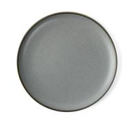 Holst Porzellan RT 526 - Plato llano de porcelana (26 cm, redondo, granito, 26,5 x 26,5 x 2,5 cm, 1 unidad), color gris