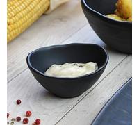 Holst Porzellan SDS 108 Cuenco de Porcelana Salsas 8 cm/0,10 l, diseño de Pizarra, Color Negro