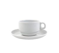 Holst Porzellan TC 018 UT45 Maxima - Juego de 2 tazas de café (porcelana, 0,18 L, 2 unidades), color blanco