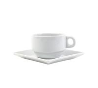 Holst Porzellan TC 018 YK - Juego de 2 tazas de porcelana (0,18 L, 2 unidades), color blanco