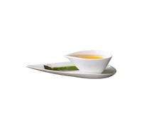 Holst Porzellan TD 208 TD6 - Juego de 2 salsas (200 g, 35 x 17,5 x 6,5 cm), color blanco