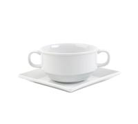 Holst Porzellan TH 025 YK - Juego de 2 tazas de sopa (porcelana, 0,25 L), color blanco