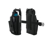 Holster Cartuchera Ordenador Móvil/Escáner, Funda con Cinturón y Bolsillo - Talla S (Tamaño máx del Dispositivo 8,5 x 14,5 x 2 cm), Negro