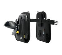 Holster Cartuchera PDA Gun, Funda con Cinturón Talla S, Tamaño Máximo del Dispositivo 18x9,5x5,5 cm, Negro