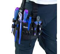 Holster Z 2.0 - Bolsa de herramientas 2024 con clip para cinturón, múltiples bolsillos para electricista, bricolaje, automoción, artesanos, soporte para teléfono celular (negro)