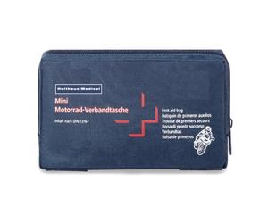 Holthaus Medical Mini - Bolsa de primeros auxilios para motocicleta, 17 x 10 x 3,5 cm, incluye DIN 13 167