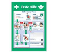 Holthaus Medical - Placa de primeros auxilios (56 x 40 cm, plástico), diseño con texto en alemán