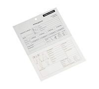 Holthaus Medical Tarjeta de primeros auxilios para lesionados, bloque, 5 tarjetas, DIN 13169/13157