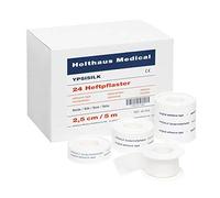 Holthaus Medical YPSISILK - Tiritas de fijación (seda sintética, con anillo protector, 1,25 cm x 5 m)