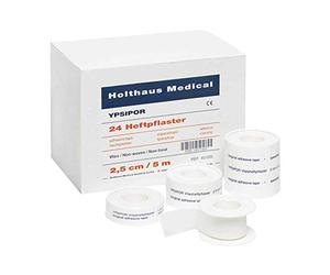 Holthaus Medical YPSIYPSIPOR - Tiritas de fijación (1 bobina con anillo protector, 1,25 cm x 5 m)